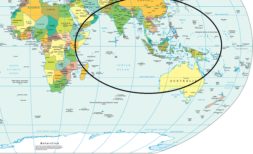 Indo Pacific Map